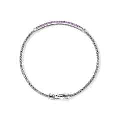 John Hardy Essentials Amethyst 2.5mm Silver Bracelet