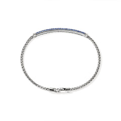 John Hardy Essentials Blue Sapphire 2.5mm Silver Bracelet