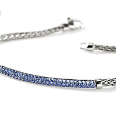 John Hardy Essentials Blue Sapphire 2.5mm Silver Bracelet