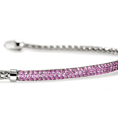 John Hardy Essentials Pink Sapphire 2.5mm Silver Bracelet