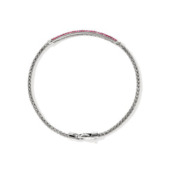 John Hardy Essentials Ruby 2.5mm Silver Bracelet