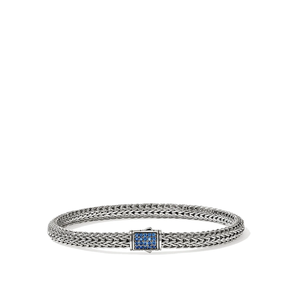 John Hardy Icon Silver 5mm Blue Sapphire Bracelet