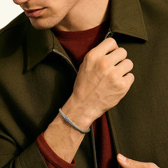 John Hardy Icon Silver 5mm Blue Sapphire Bracelet