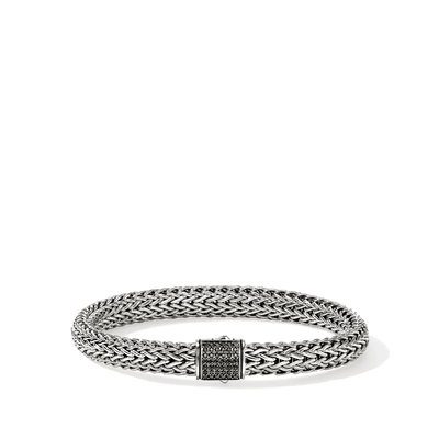 John Hardy Icon Silver 7.5mm Black Sapphire Bracelet - John Hardy  product