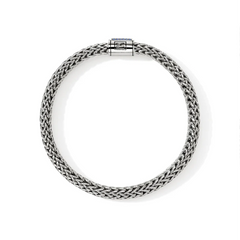 John Hardy Icon Silver 7.5mm Blue Sapphire Bracelet