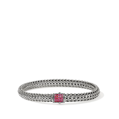 John Hardy Icon Ruby 6.5mm Chain Bracelet