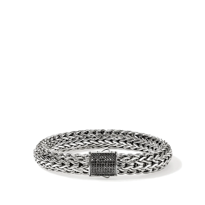 John Hardy Icon Silver 10.5mm Black Sapphire Bracelet - John Hardy  product