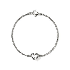 John Hardy Essential Silver and Gold Heart 1.8mm Bracelet