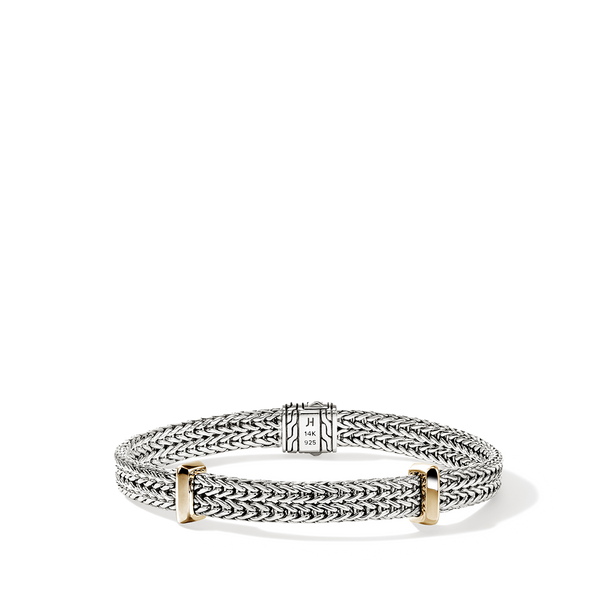 John Hardy Icon Link Two-Tone 6mm Flat Chain Bracelet | BUZZ98978
