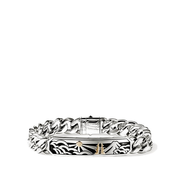 John Hardy Legends Silver and Gold ID Bracelet