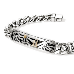 John Hardy Legends Silver and Gold ID Bracelet