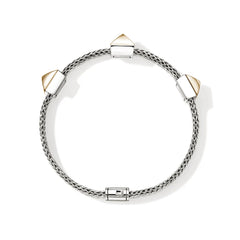 John Hardy Icon Stud Silver and Gold 6mm Bracelet