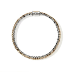 John Hardy Icon Silver and Gold Reversible 5mm Bracelet