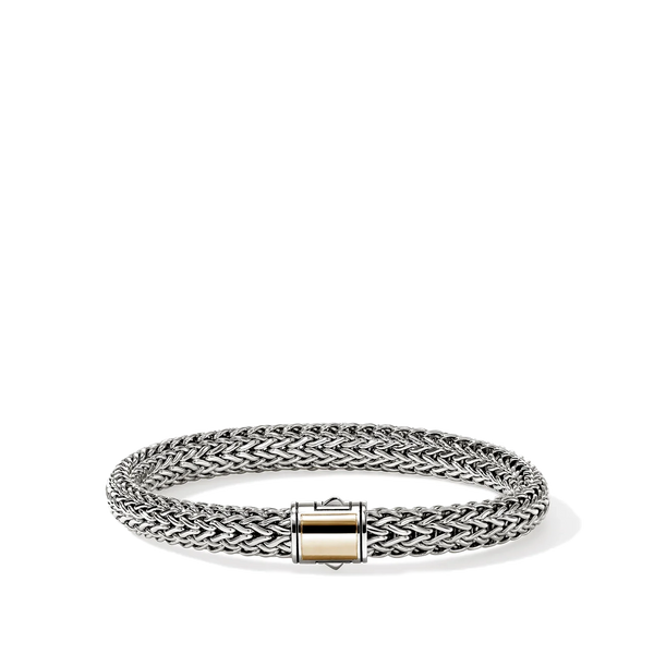 John Hardy Icon Silver and Gold 7.5mm Bracelet