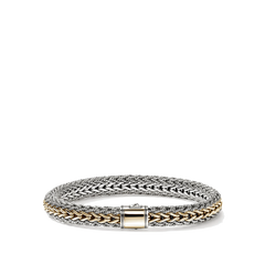 John Hardy Icon Silver and Gold Reversible 7.5mm Bracelet