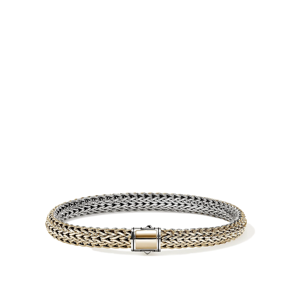 John Hardy Icon Silver and Gold Reversible 6.5mm Bracelet