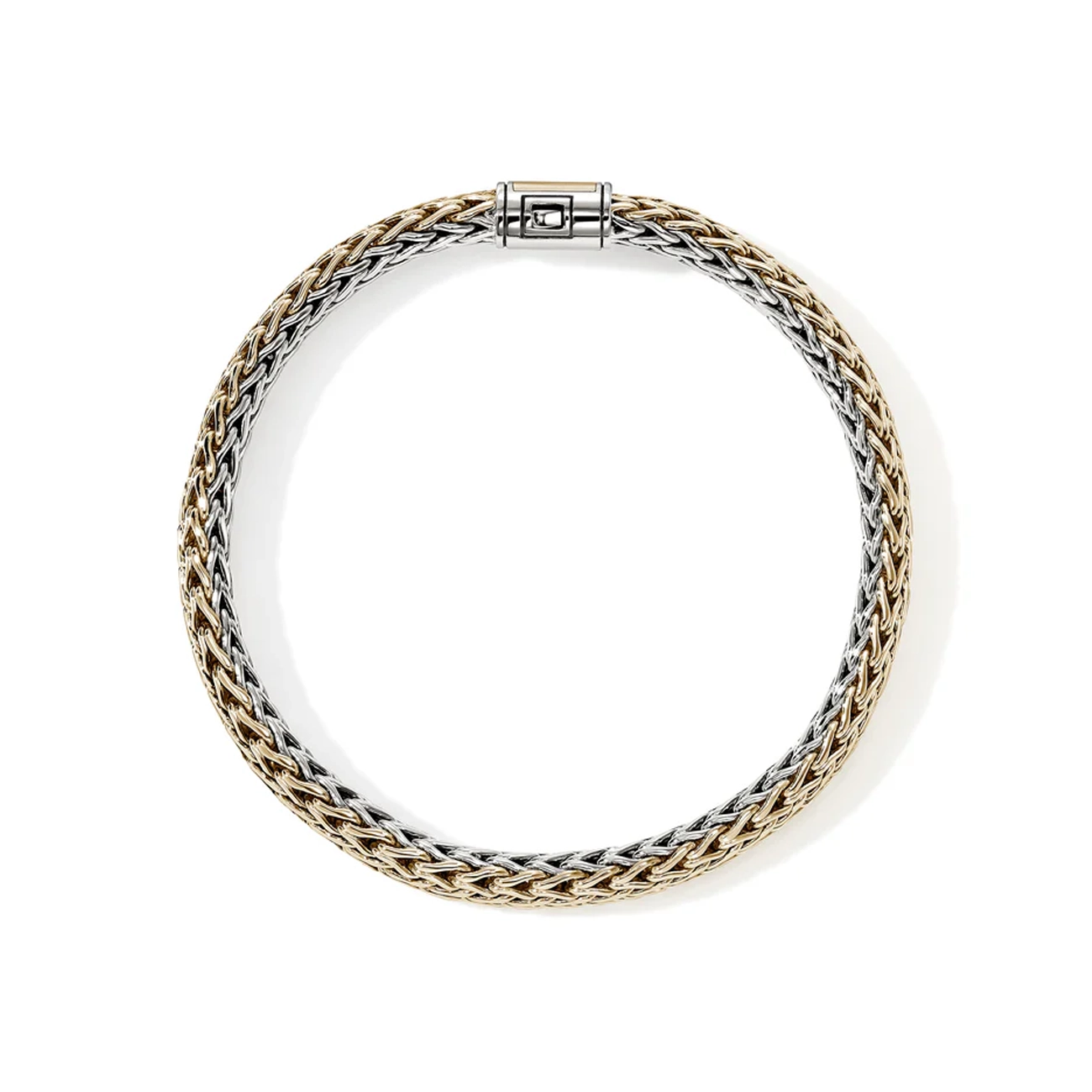 John Hardy Icon Silver and Gold Reversible 6.5mm Bracelet