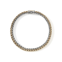 John Hardy Icon Silver and Gold Reversible 6.5mm Bracelet