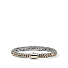 John Hardy Icon Silver and Gold Reversible 6.5mm Bracelet
