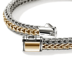 John Hardy Icon Silver and Gold Reversible 6.5mm Bracelet