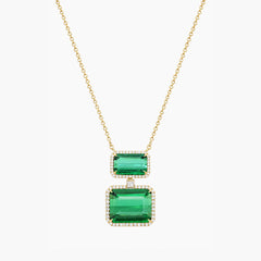 Bellarri 18K Yellow Gold Tourmaline Pendant, front view