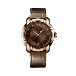 Breitling Lady Premier 36 with Brown Dial in Red Gold