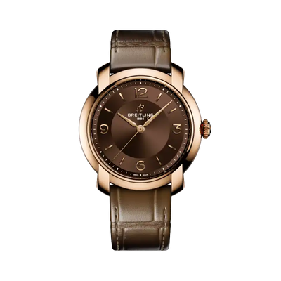 Breitling Lady Premier 36 with Brown Dial in Red Gold - Breitling product