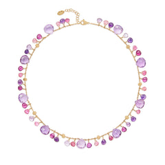 Marco Bicego Paradise Amethyst and Pink Tourmaline Necklace