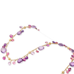 Marco Bicego Paradise Amethyst and Pink Tourmaline Necklace