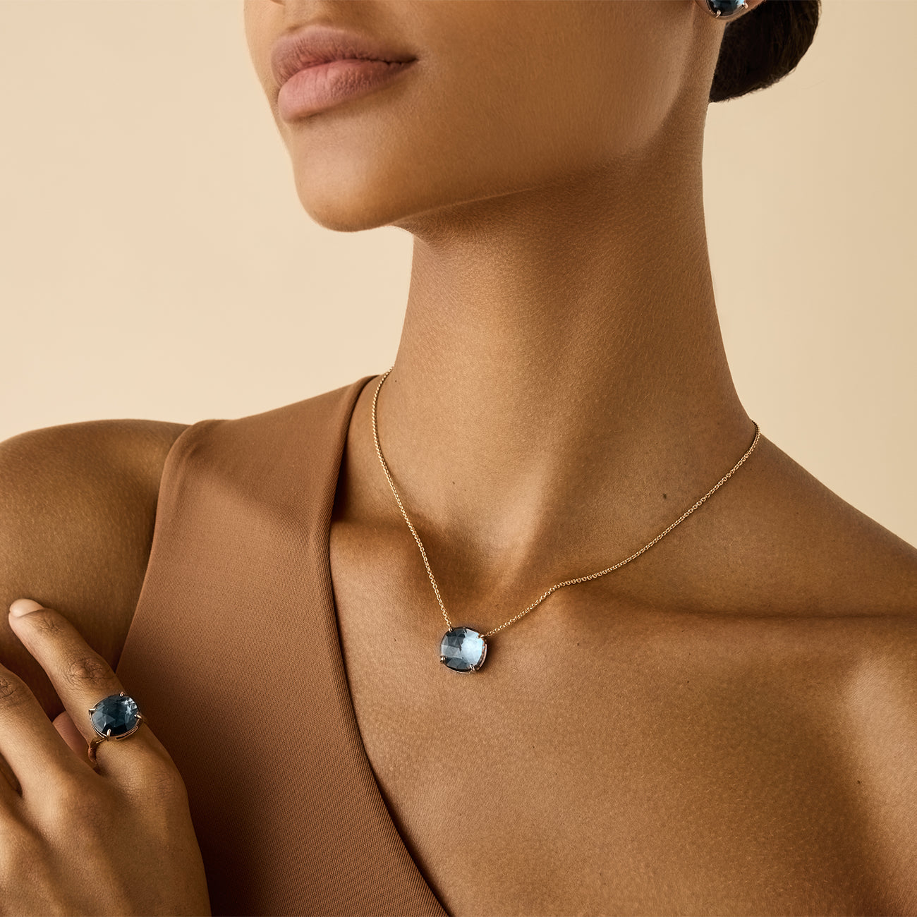 Marco Bicego Jaipur Color London Blue Topaz Necklace