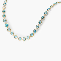 Marco Bicego Jaipur Color Blue Topaz Necklace