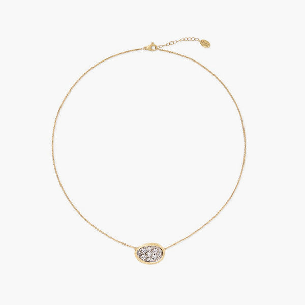 Marco Bicego Lunaria Diamond Pavé Pendant Necklace