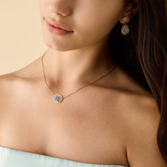 Marco Bicego Lunaria Diamond Pavé Pendant Necklace