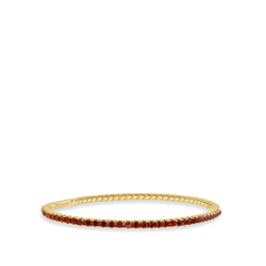 Garnet Flexible Eternity Bangle