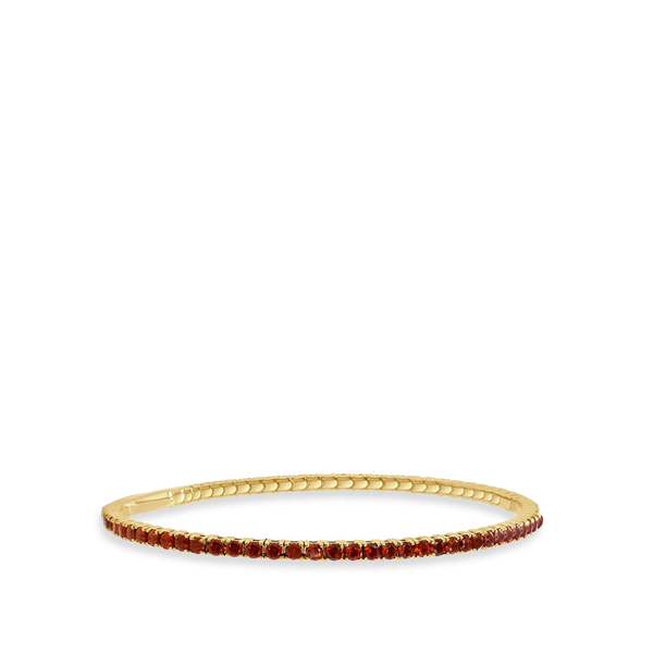 Garnet Flexible Eternity Bangle