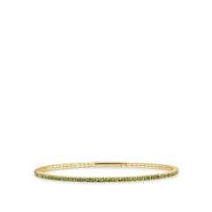 Peridot Flexible Eternity Bangle