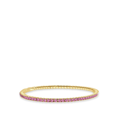 Pink Tourmaline Flexible Eternity Bangle - J.R.DUNN product