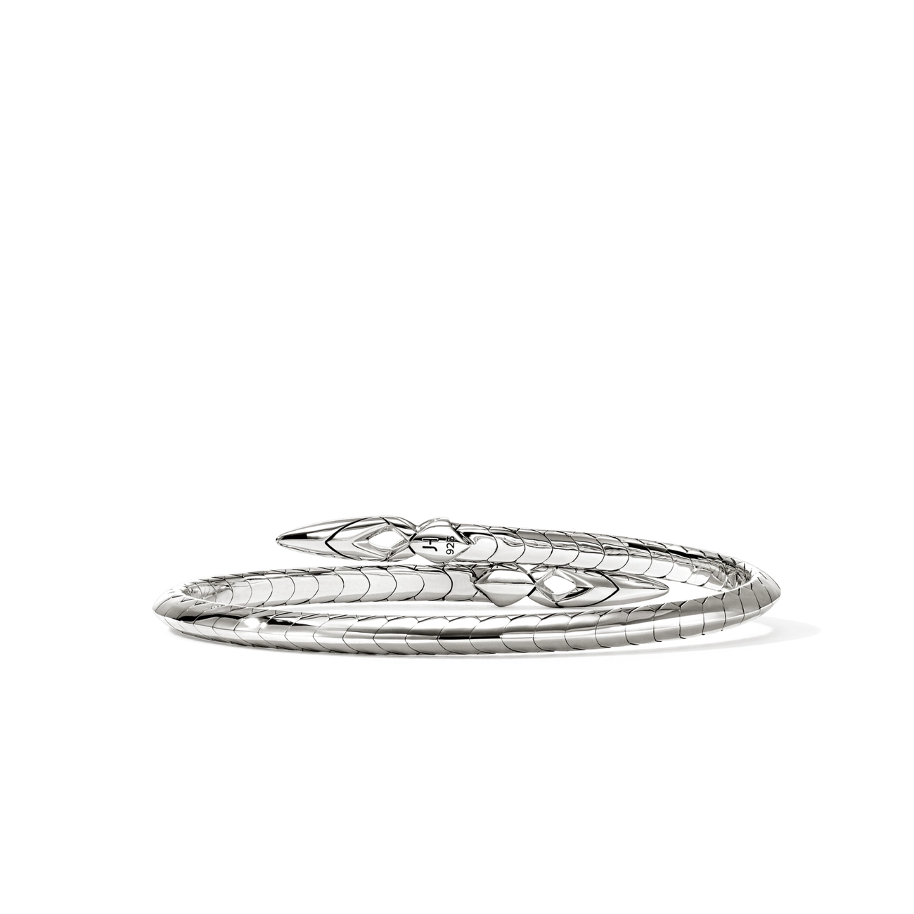 John Hardy Naga Silver Bypass 4mm Flex Cuff