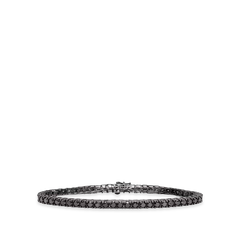6 Carat Black Diamond Tennis Bracelet