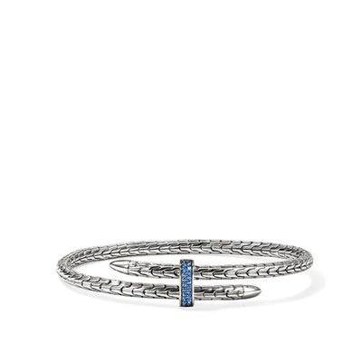 John Hardy Spear Blue Sapphire 4mm Bypass Flex Cuff - John Hardy product