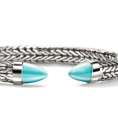 John Hardy Spear 50 Turquoise 8.9mm Flex Cuff