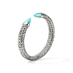 John Hardy Spear 50 Turquoise 8.9mm Flex Cuff