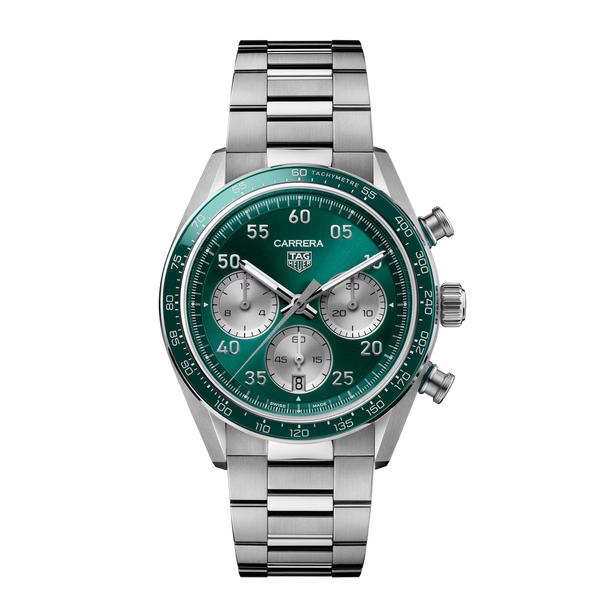 TAG Heuer Carrera Chronograph Green Sport Watch - 42mm