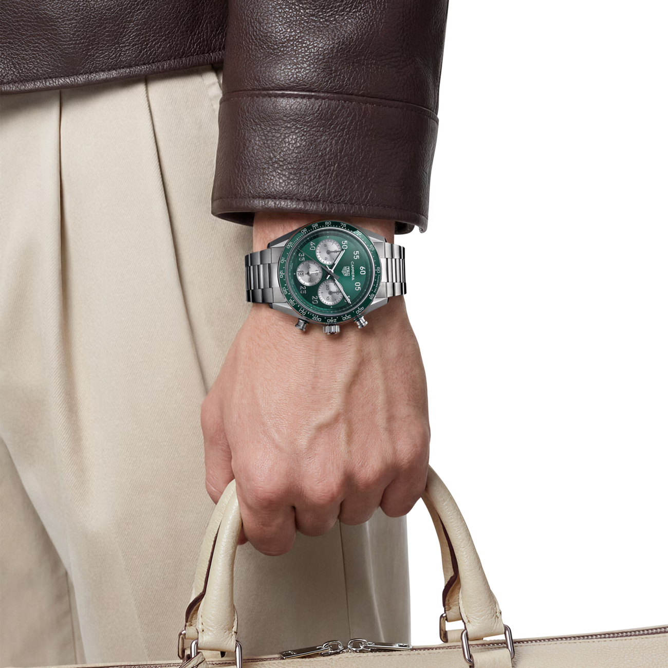 TAG Heuer Carrera Chronograph Green Sport Watch - 42mm