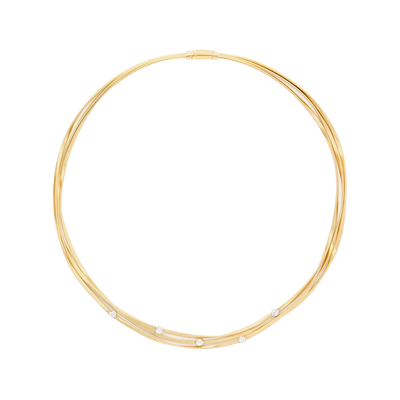 Marco Bicego Marrakech 3-Strand Diamond Coil Necklace - Marco Bicego product
