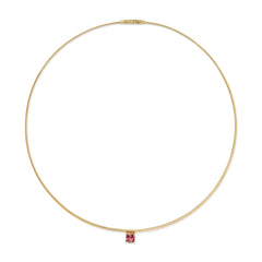 Marco Bicego Masai Pink Tourmaline Cushion Necklace
