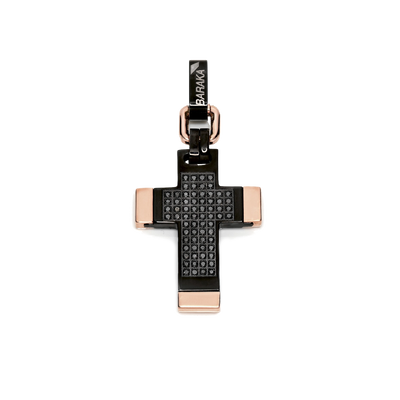 Baraka Cyborg Ceramic Black Diamond PVD Cross Pendant - J.R.DUNN product