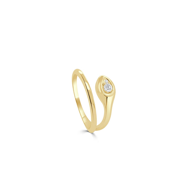 Diamond Snake Ring
