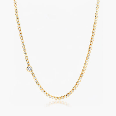 Helena Rose Raquel Offset Solitaire Tennis Necklace - Helena Rose product