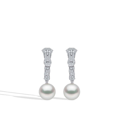 Yoko London Zyyp South Sea Pearl and Diamond Drop Earrings - J.R.DUNN product